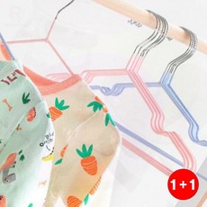 길이조절 키즈옷걸이 아동용 논슬립 파스텔 정리(1+1옵션 주문수량의 2배수량 배송), 1개, 상세페이지 참조