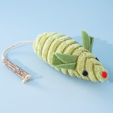 抖抖鳥麻雀 觸碰感應充電震動仿真小鳥 智能貓玩具 寵物互動用品, 綠色毛絨老鼠玩具, 1個