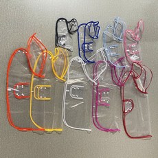 狗狗防水雨衣 透明全包 EVA材質 防水速乾, 透明白邊加厚環保面料, 1套
