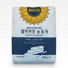 해바라기표 시멘트 컬러라인 외장줄눈 적벽돌메지 20kg 농회색, 1개