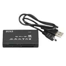 USB 2.0 올인원 메모리 카드 리더 외부 SD 마이크로 M2 MMC CF MP3 디지털 카메라용 480Mbps, 01 China Mainland, 01 All in 1