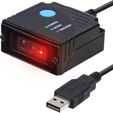 바코드 스캐너 리더기 먼빈 2D 내장 고정 장착 스캔 엔진 초강력 1D QR 미니 크기 택배 및 공장 조립 라인 작업에 적합USB 포트 전용