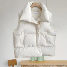 오버핏 하이넥 빵빵한 패딩조끼 빅사이즈 패딩 VEST