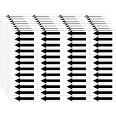 블랙 화살표 스티커 투명 480pcs, 1세트, 480개입