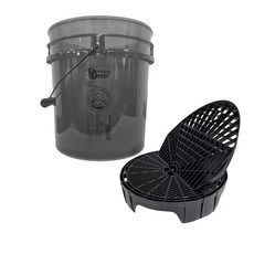 듀플렉스 듀 세차 버킷 투명 블랙 18L + 듀플렉스 듀 더트가드 + 워시보드 블랙 세차 버킷 거름망 그릿가드