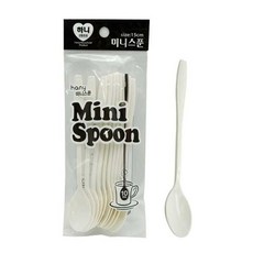 하니 미니스푼 15cm 10p 일회용 티스푼 커피스푼 dar220Xw, 본상품, 1개, 1개