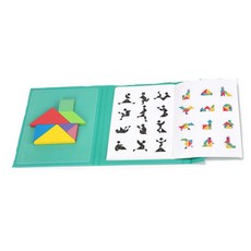 원목자석 유아칠교놀이 세트 문제 퍼즐 5살 탱그램, 1개, 혼합컬러