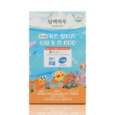 담백하루 키즈 알티지 오메가 츄 600 비타민D 비타민E EPA 및 DHA 함유, 1개