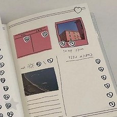 다이어리 꾸미기 데코 하트 숫자 디자인 투명 스티커 수첩 노트 장식 문구 꾸밈, 1개, 스티커 053540DC