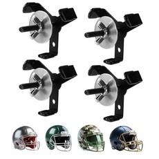 숨겨진 축구 헬멧 벽 마운트 홀더 4개 튼튼한 금속 헬멧 플로팅 벽 마운트 홀더 스포츠 보호 장비 보관 및 정리용 하드웨어 포함블랙 456651, 숨겨진 축구 헬멧 벽 마운트 홀더 4개, 튼튼한 금속