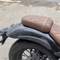 오토바이 cf 모토 450 clc 가방 시트 쿠션 Leatherthickened Softened Fit For CFMOTO, 02 Brown Rear Seat, 1개