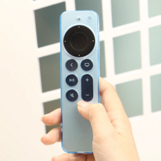 숄레이 애플티비 4K TPU 리모컨케이스, 블루투명, 1개