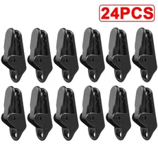 천막 클램프 타프 클립 스냅 행거 텐트 캠핑 생존 조임 도구 야외 캠프 하이킹용 타포린 클립 그립 후크, 01 24PCS