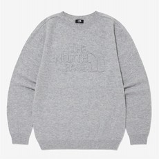 [정품] 노스페이스 THE NORTH FACE 남성 메리노 에어울 크루넥 NM5MP57A LGY {균일가 딜}, 100(L)
