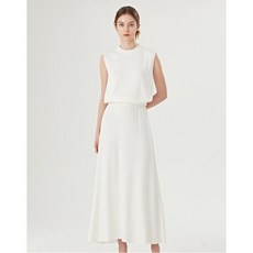 지지피엑스 GGPX 민소매 밴딩 니트 플레어 롱 스커트 셋업 GOBOW016D 1129441