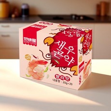 새우곤약 향라맛 20P 저지방 중국스낵 간편, 1개, 20g