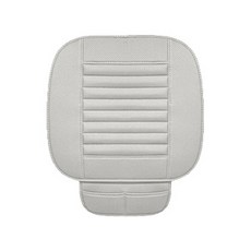 차량용 가죽 방석 포켓 시트커버 통기구조 겨울방석 사계절 자동차 시트 보호 국산차 수입차 공용 [00429], 4번 그레이 앞, 1개