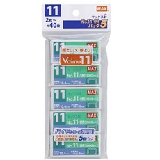 맥스 MAX 스테이플러 스테이플러 바늘 바이모11용 11호 5개입 No.11-1M, 1개, 1호침