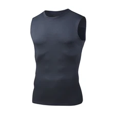 미국식 슬림핏 민소매 티셔츠 조끼 베스트 땀 흡수 및 통기성 좋은 내의 튼튼한 스포츠맨을 위한