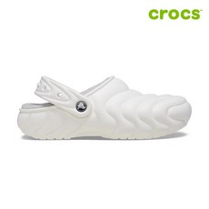 크록스 클래식 라인드 오버퍼프 클로그 공용 털샌들 210059-100_CA