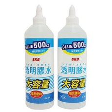 SKB GL-60 補充膠水 500cc 超強黏性 手工藝/辦公室適用 環保無毒, 1個