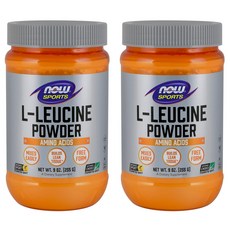 NOW Foods L-白胺酸粉, 2罐, 255g