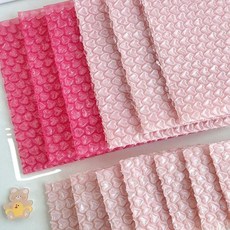 대 뽁뽁이 포인트 물건보호 데코 포장 선물 기념품 답례품 봉투 장식, 베이비핑크(a)