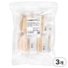 싸리재 유기농 [ 무염 현미가래떡 1kg ] 아침식사 현미떡 다이어트가래떡, 3개