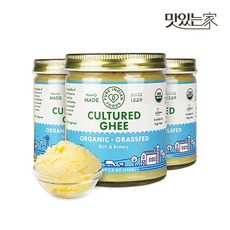 유기농 목초 발효 기버터 무염 212gX3개 스테이크 베이킹재료 ghee, 없음, 212g