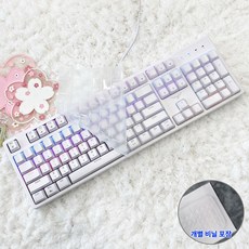 한성컴퓨터 GK200 GK204 GK300 MKF30S 키스킨 키보드덮개 커버, 1개, 투명