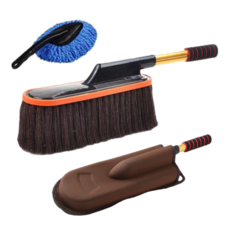 리빙앤웰빙 길이조절 차량용 먼지털이개 + 전용케이스 + 소형브러쉬, 1세트