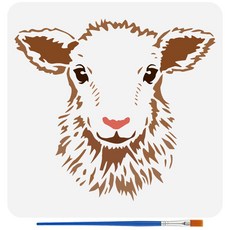 PET 컨트리사이드 페인팅 스텐실 농장 테마 벽화 패턴 시골 풍경 장식 DIY, 쉽 544, 1개
