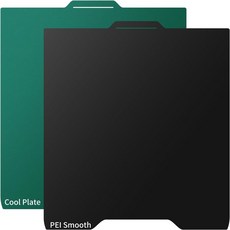 업그레이드된 더 두꺼운 SPARKX i7 PEI 빌드 플레이트 및 쿨 301x267mm 양면 텍스처 저온 매끄러운 시트 유연한 탈착식 스프링 스틸 플랫폼으로 크리에이티 3D, 267x301mm