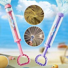 대용량 알앤엘 1+1 회오리 분수 주사기 물총 2개 1세트, 핑크+퍼플, 1개