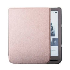 ebook리더기 이북리더 전자책뷰어 포켓북 740 컬러 프로(7.8인치) 리더용 마그네틱 전자책 커버 케이스 스마트 깨우기 기능이 있는 하드 백 쉘, 로즈 골드