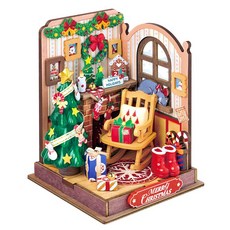[시즌상품] 핸즈크라프트 DIY 미니어처 하우스 크리스마스 벽난로