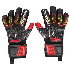 아이워너 손가락 꺾임 방지 골키퍼 장갑 글러브, 블랙, 1개