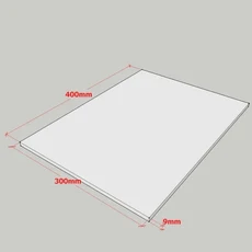 10pcs 400x300mm 1-9mm 두께 화이트/블랙 DIY 폼 보드 모델 PVC 시트 Foamboadrd 빌딩 플레이트, 02 보라색