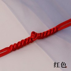 旗袍盘扣 中式复古手工辅料, 紅色,5顆盤扣