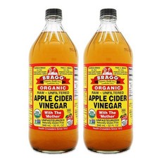 브래그 생 애플 사이다 비니거 946ml x 2병 NON-GMO Apple Cider Vinegar 사과 식초