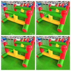 에어바운스 바이킹 반원 스포츠 교육 축제 야시장 에어시소 에어 교구 사다리 태권도 놀이터, 1개, 투명 다목적 칸막이 2m