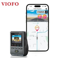 VIOFO 차량용 블랙박스 2K 60FPS GPS 음성제어 와이파이, 패키지 A, 카드 없음