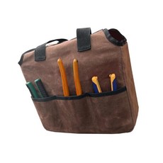 왁스 캔버스 정원 도구 가방 오픈 디자인 앞주머니로 끈 분배 용이, 1. 1pc