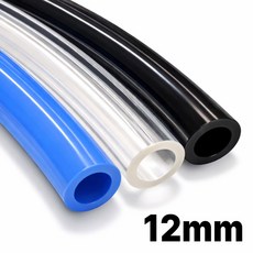UDT뉴매틱 우레탄직관호스 청색 1롤(100M) 12mm x 8mm 우레탄튜브 에어호스, 1개