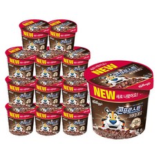 콘푸로스트 다크초코 컵 시리얼, 40g, 12개