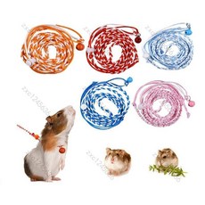 可調節小倉鼠溜鼠繩子荷蘭豬柯爾鴨牽引繩小雞小松鼠外出防脫神器, 1個, 深藍,1.4m繩【1條】