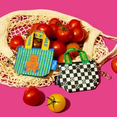 [위글위글] 미니 타포린백 키링 열쇠고리 키홀더, Checkerboard