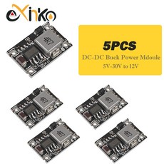 10PCS 컨버터 12V 자동차 배터리 오토바이 장치 전원 5V 3A 9V 공급 전압 30V 조정기 스텝 3V 모듈, 5pcs 5V