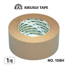 키쿠스이(일본산) 원조 프리미엄 크라프트 친환경 종이 테이프 50mm X 50m No.108 H, 1개