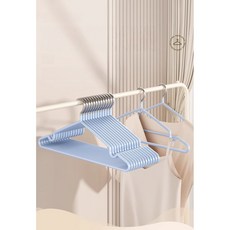 살림굿즈 끄럼방지 논슬립 옷걸이 행거 주니어 아동 초등학생~ 중학생 36cm 개당40g, 하늘색, 20개